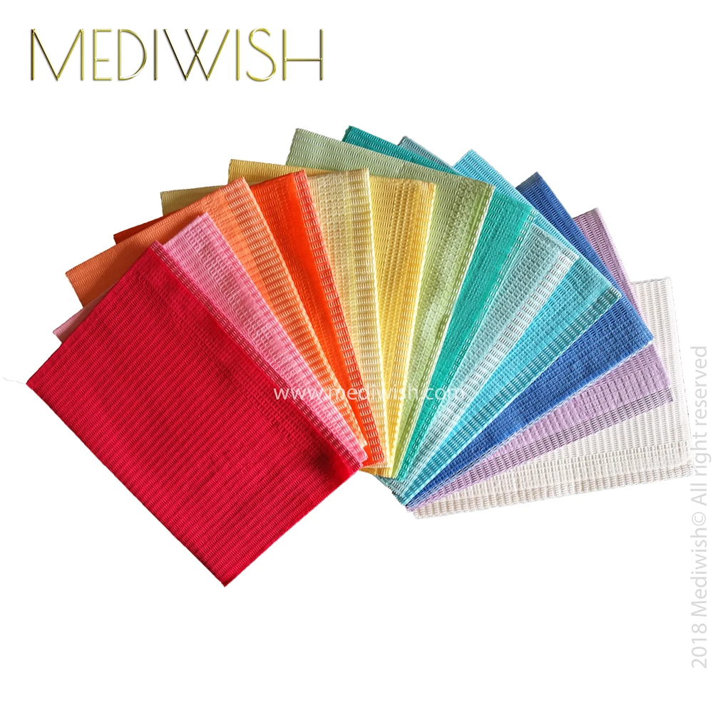 Mediwish new large size dental children adult water absorbent disposable color environmental protection paper Bib