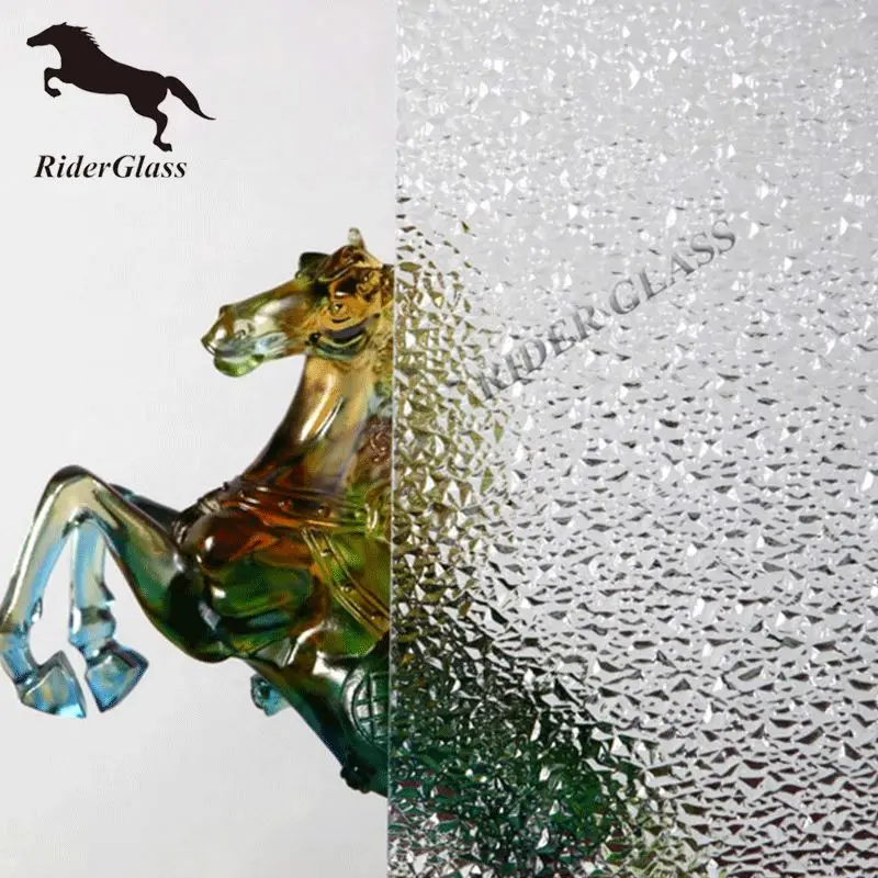 3.5/4/5/5.5mm CE & ISO9001 Accredited Clear Flora Figured Glass