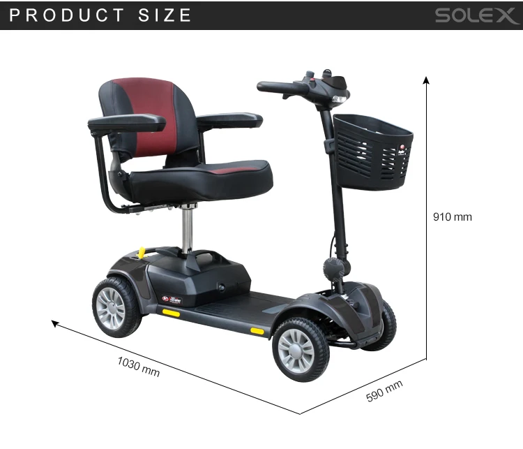 Wholesale UK PG Control 24 V Mobility Disabled Scooter For Elderly People