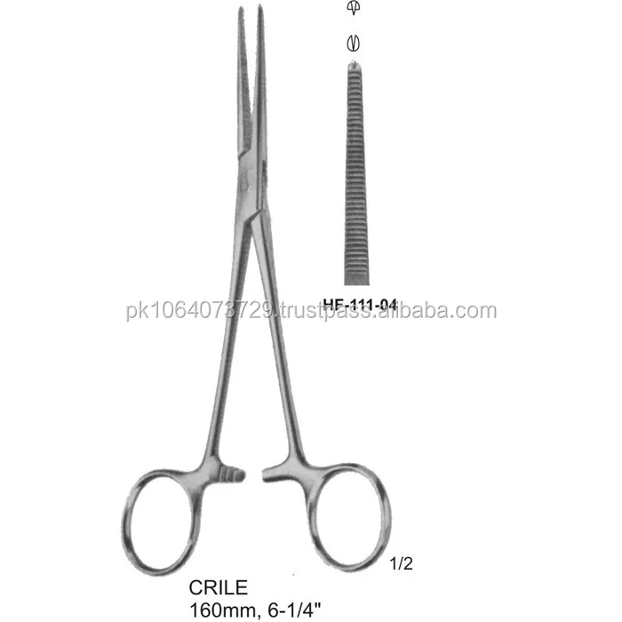 Premium Quality Stainless Steel Straight Surgical Instruments Durable Crile Forceps Basis of Surgical Equipment