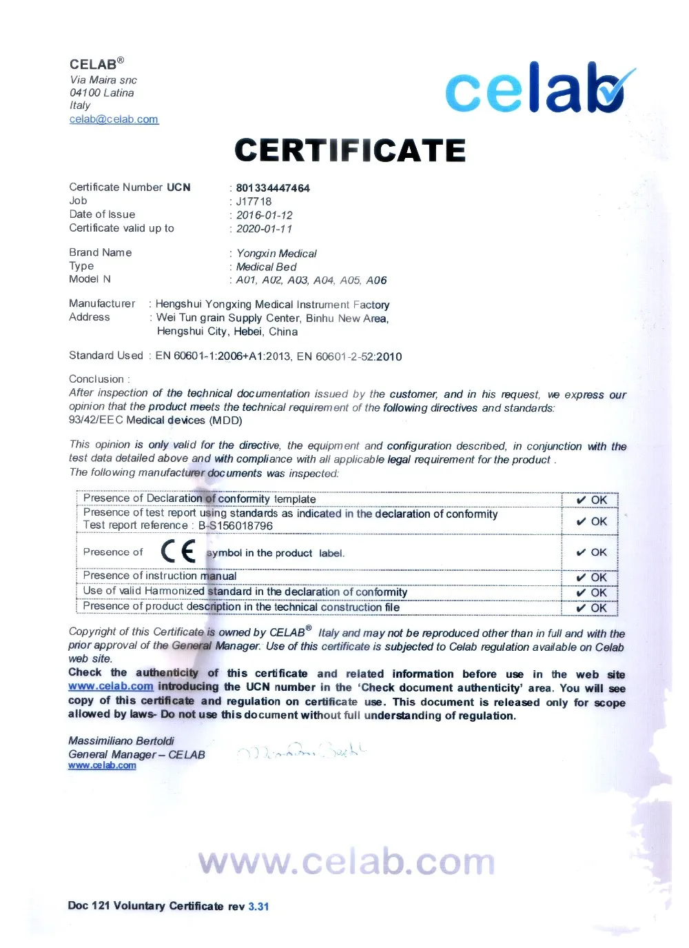 
ISO CE Approved Hebei YONGXING Folding Choyang Best Ceragem Nuga Massage Bed Price 