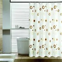 Wholesale fashion PEVA polyester shower curtain
