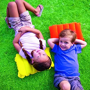 Bestway 67485 38cm x 24cm x 9cm  flocked air travel pillow for children cushioned seat