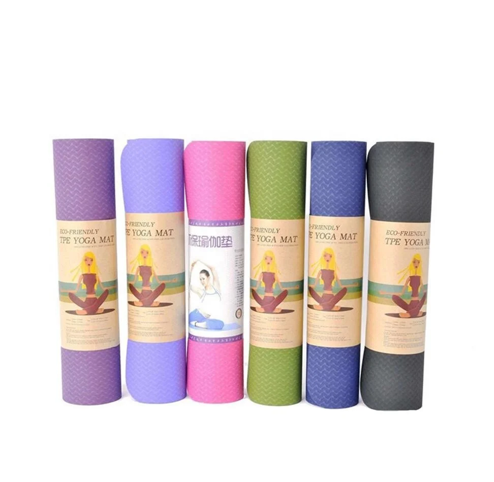 2019 high quality custom print private label tpe eco-friendly yoga mat for yoga beginner