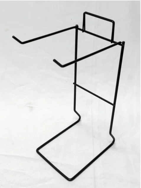 Hot sale good quality countertop snack display,3 Peg Black Wire Counter Display, sock and key chain display holders