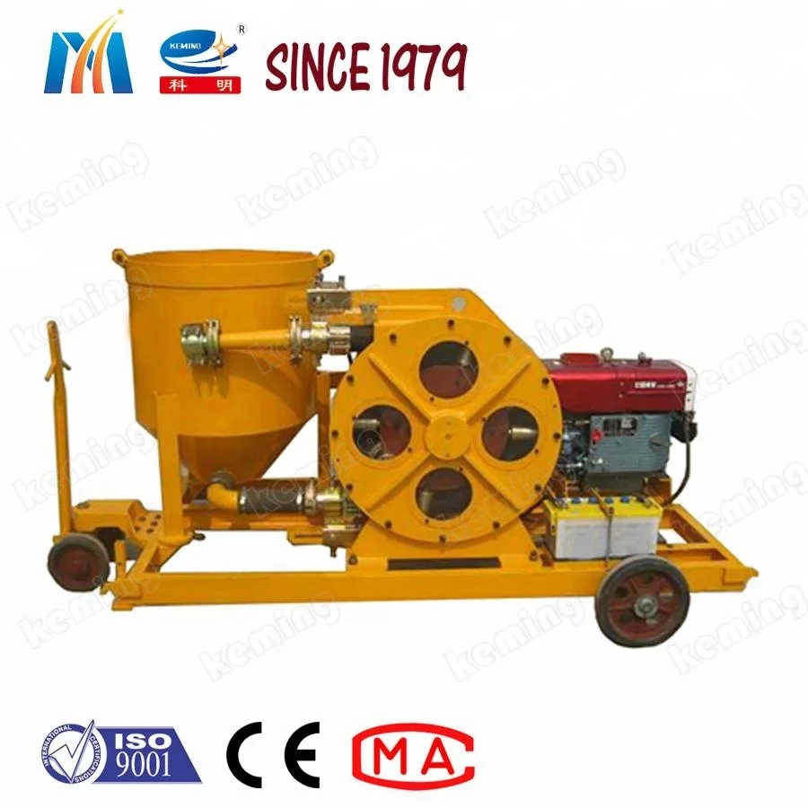 Pump Light Weight Concrete or Cement Diesel Peristaltic Pump with Storage Barrel