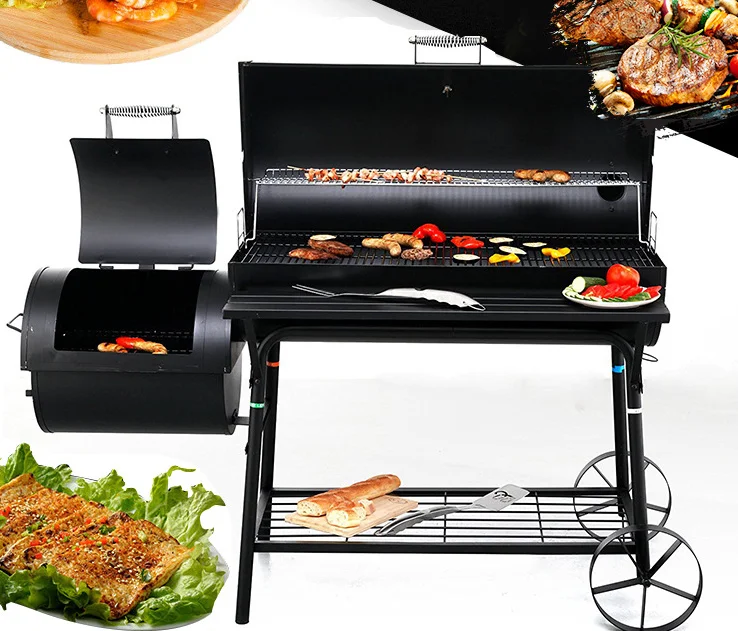 Ablespring Outdoor garden large BBQ charcoal grill Commercial Smoker grill barbecue grill