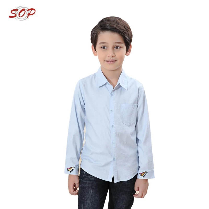
New design children blouse top boys white shirt for kids 