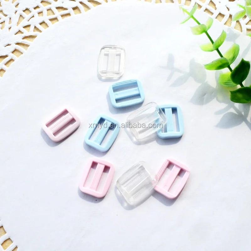 15 мм Mini Tri-glide Button Экологически чистая пластиковая регулирующая Пряжка