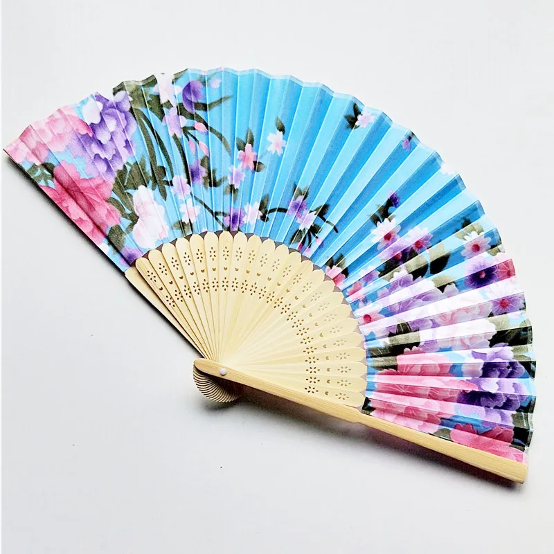 
[I AM YOUR FANS] sufficient stock! Best good luxury chinese stain fabric natural bamboo manual hand fan for wedding, Souvenir 