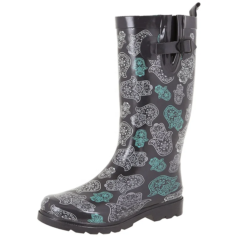 Chinese supplier factory direct modern designable 2018 rain shoes custom made women wellington boots