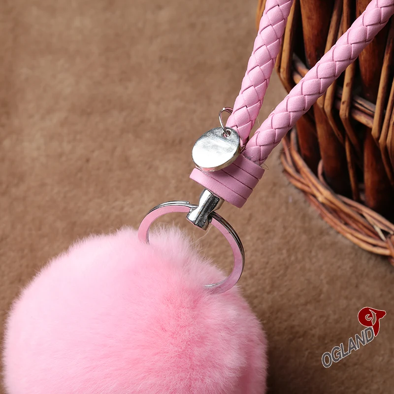 Fur ball Keychain by Fashion Rabbit plush hair