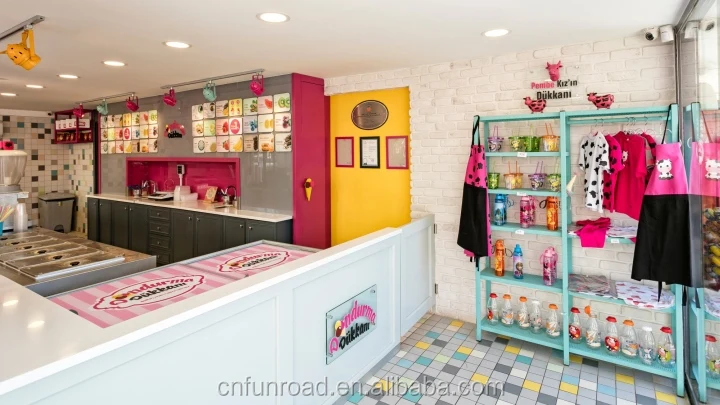 High end ice cream shop furniture design for sale