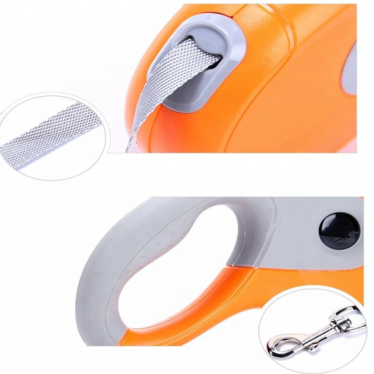 Автоматический выдвижной поводок для собак с нескользящей ручкой, всесезонный поводок для собак