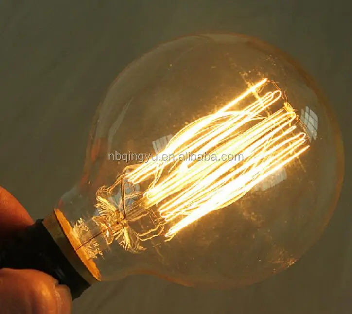 Squirrel cage vintage bulb for home decor edison bulb G95