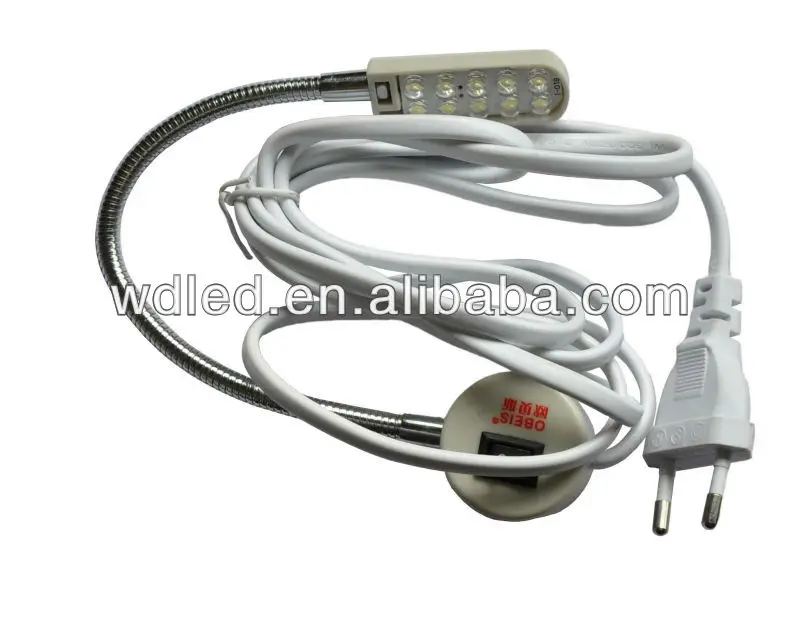 SW-L10p Gooseneck lsewing light LED Sewing Machine Light Lamp (TD-10) 220 Voltage 0 5W with plug
