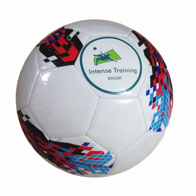 new outdoor sports football white custom logo size 5 ball soccer
