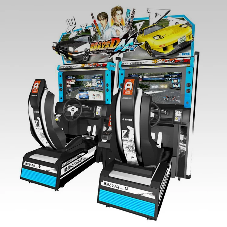 HotSale Indoor Sport Amusement Coin Operated  Arcade 32LCD Initial D6 Car Racing Game Machine For Sale