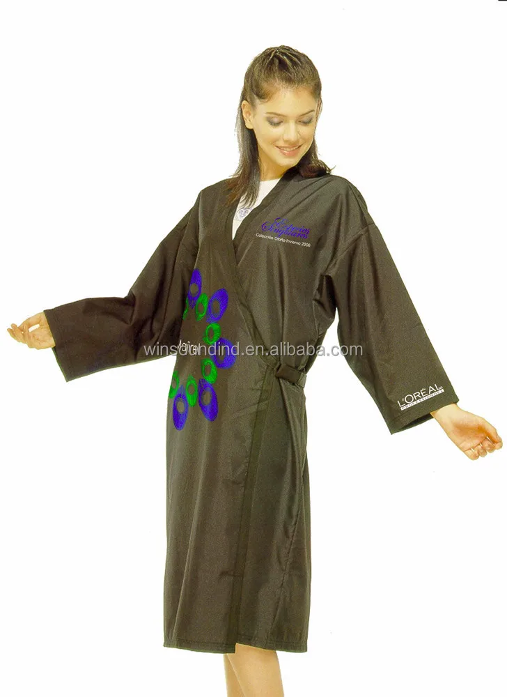 Салонная куртка L'Oreal из черного полиэстера жилет для парикмахеров