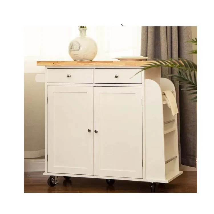 Классическая деревянная мебель, Кухонная Тележка с ящиками для кухонного инструмента