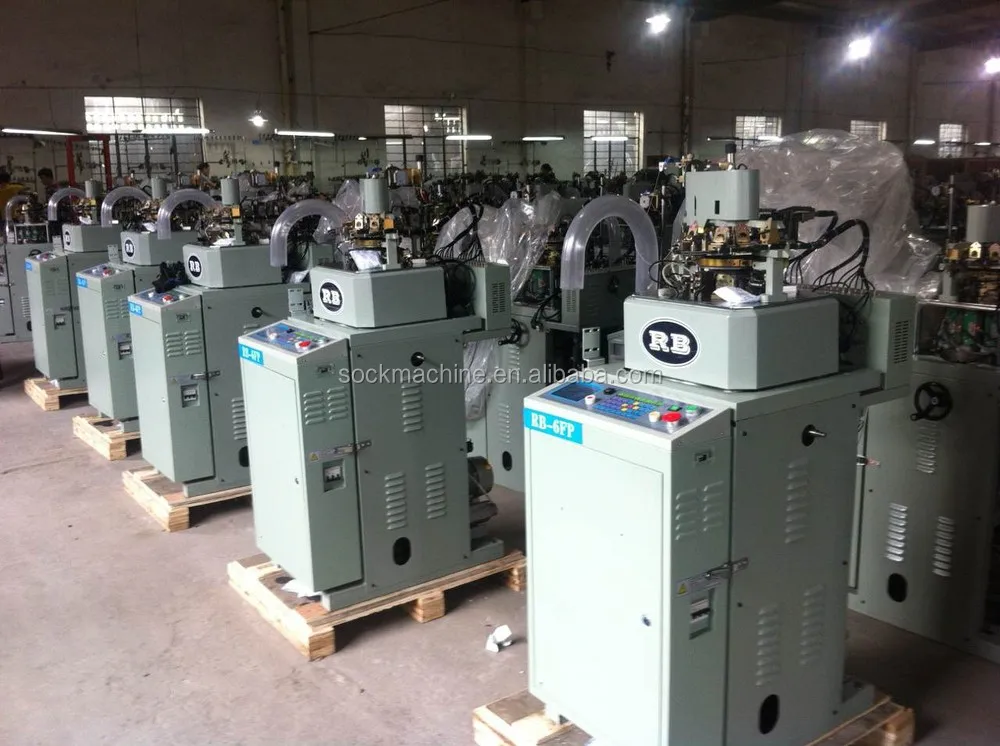 Автоматический плоским носок делая машину