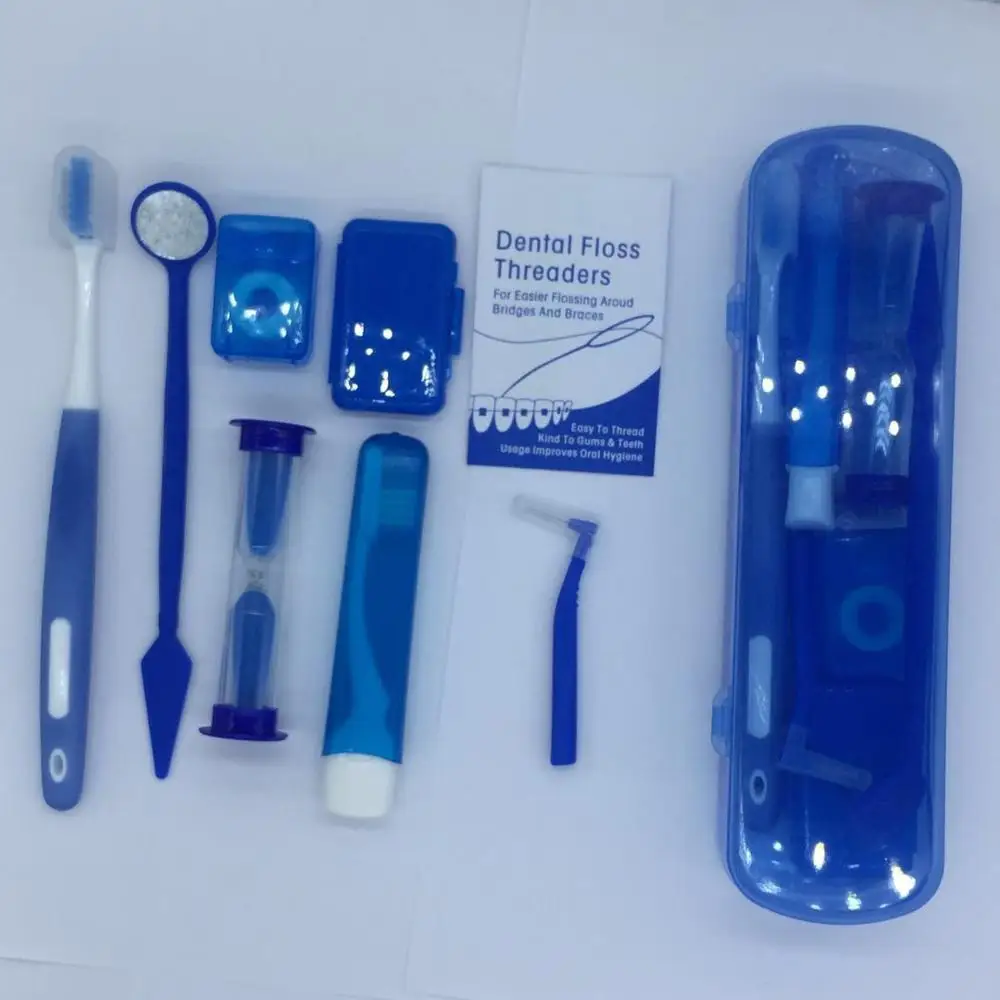 2019 New Products Oral Care Travel Clean Kit Dental Orthodontics Care Kit with different colors