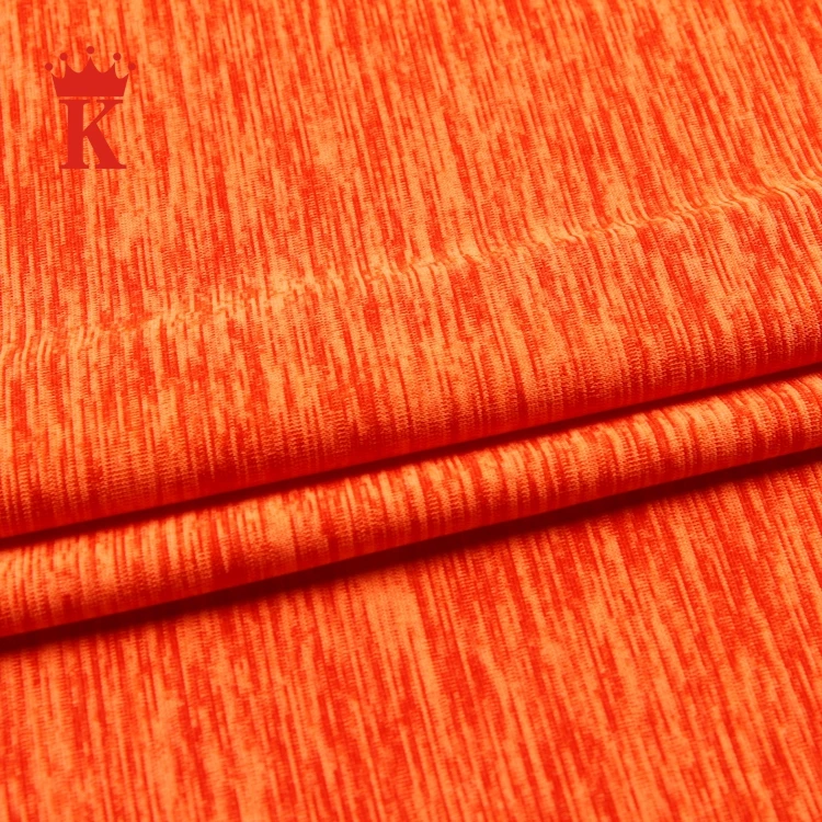 
Customized pure color pattern orange plain t-shirt fabric for Home Textile 