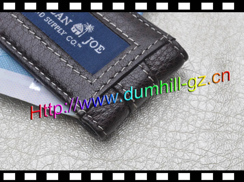 newest style fashion magnetic leather money clip