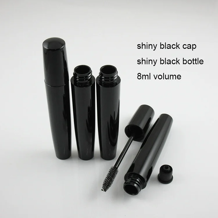 Free shippingMOQ 500pcs TM-M901 8ml black plastic mascara container makeup empty mascara tube