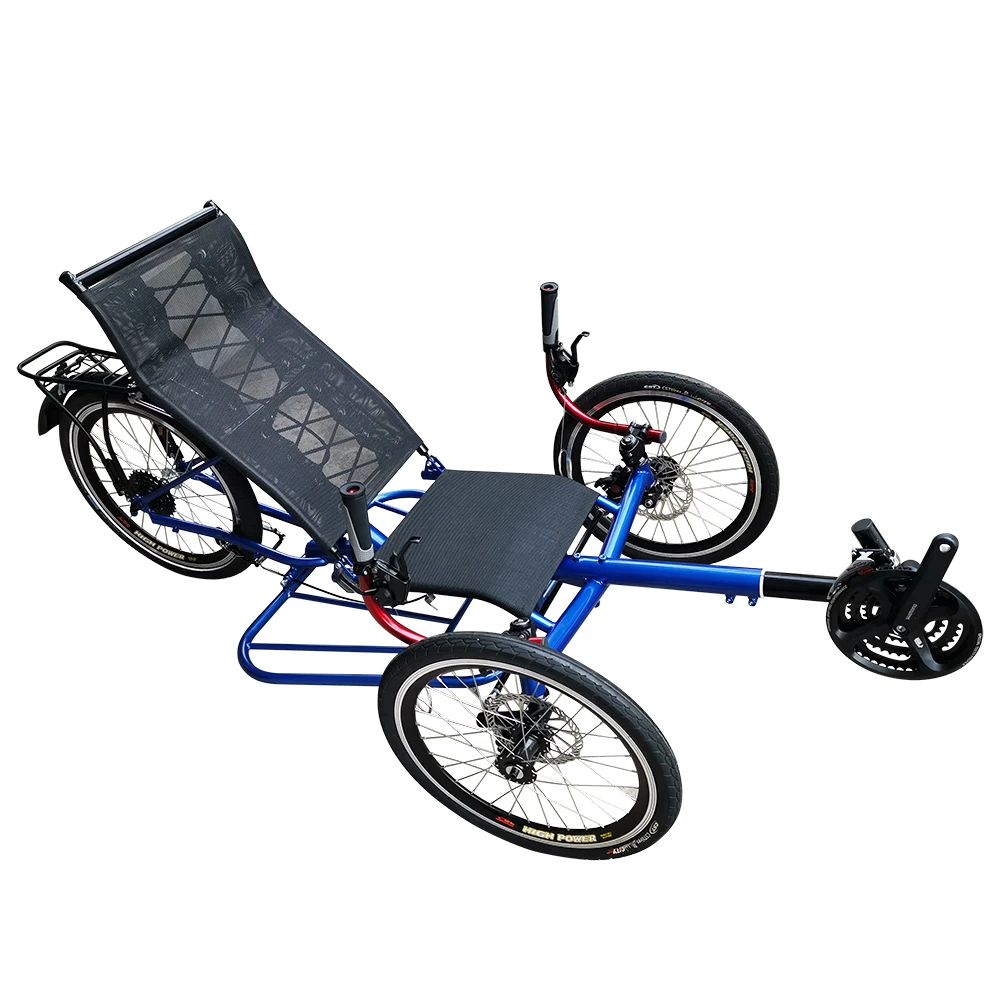 
Free Door to Door Shipping Adult Tricycle 3 Wheel Recumbent Trike With Large Carriage 