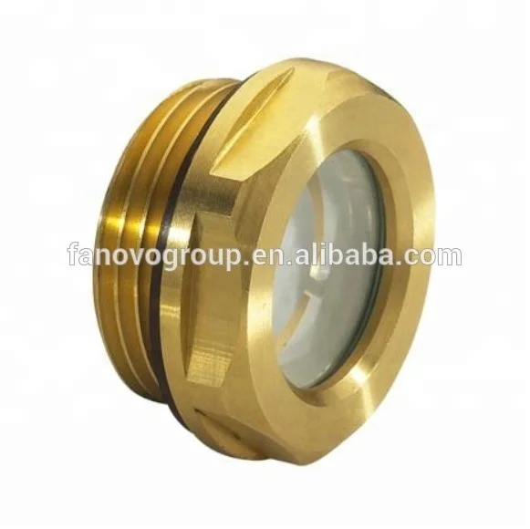 1 Inch Male Thread Brass Tempered Glass Oil Level Sight glass