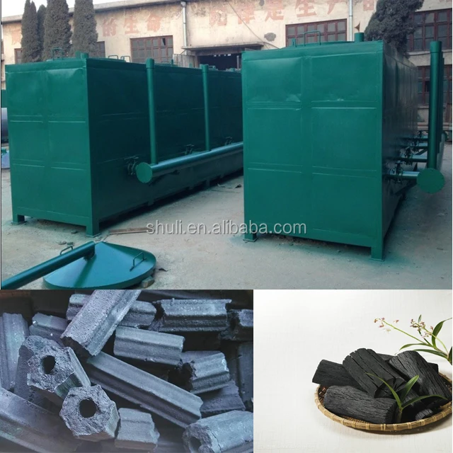 Rice husk continue charcoal making furnace wood charcoal carbonization furnace