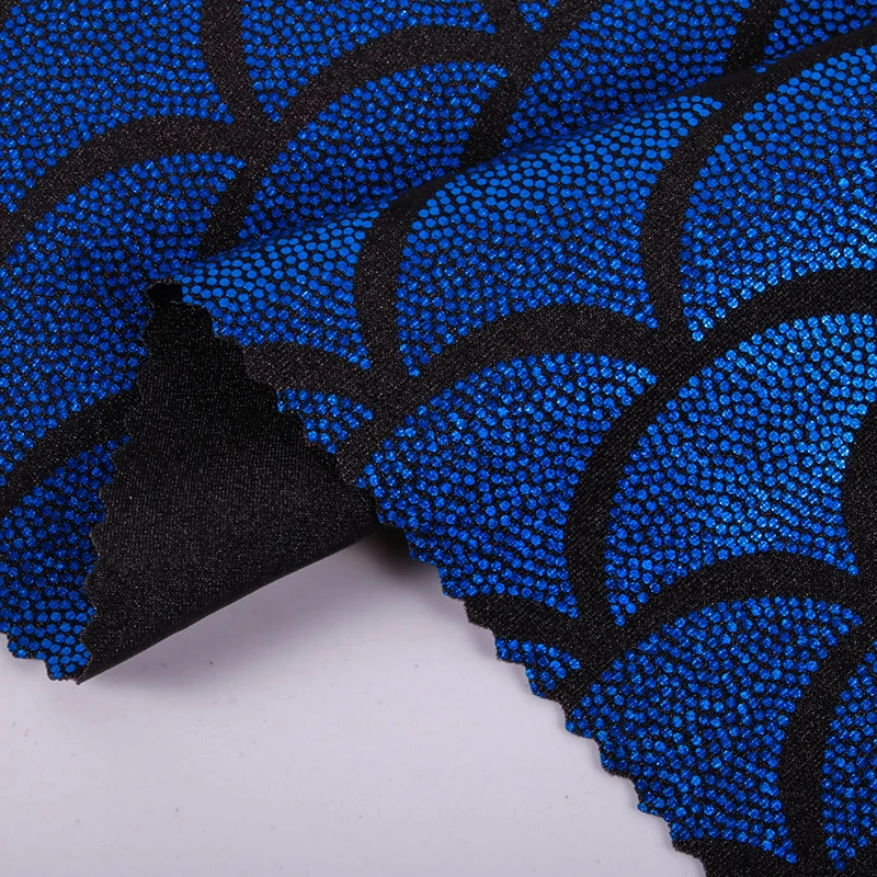 Iridescent Sparkly Scale Mermaid Fabric Hologram Spandex 4 Way Stretchy fish scale fabric for skirt tail swimwear