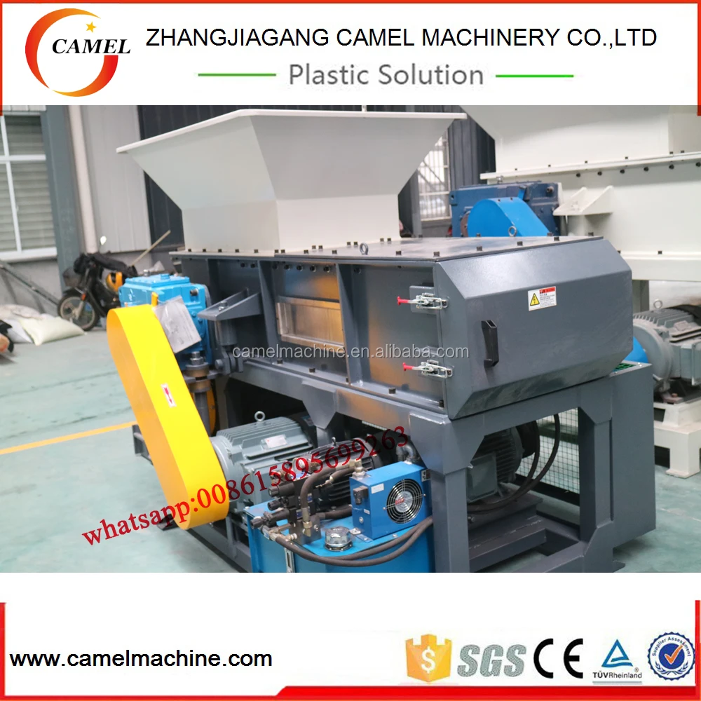 Измельчитель отходов пластиковых труб из полиэтилена высокой плотности, дробилка с головкой в одной машине