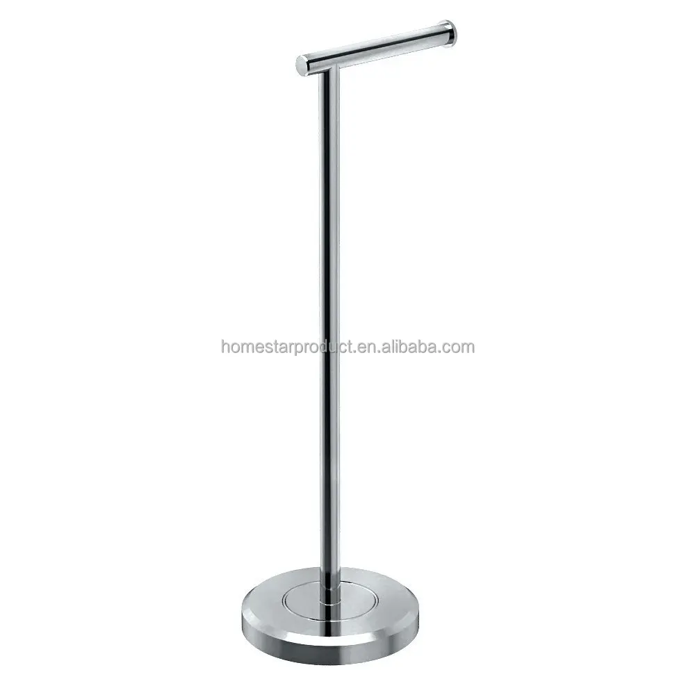 Simple Design Chrome Plated Toilet Paper Holder and free standing toilet paper holder