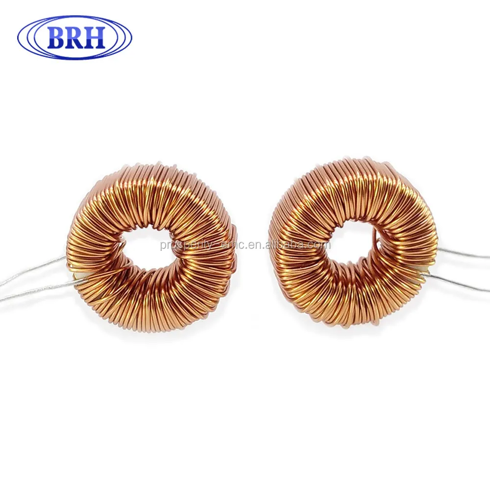 Plug ins toroidal ferrite core wire wound coil power inductor 380uh