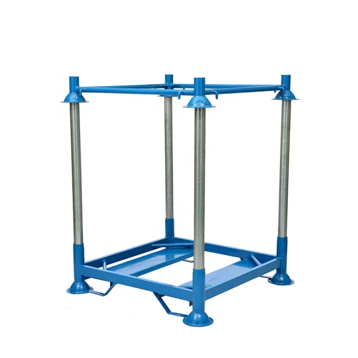 Сверхмощный вертикальный Складской Контейнер для хранения с порошковым покрытием из оцинкованной стали, большой металлический поддон