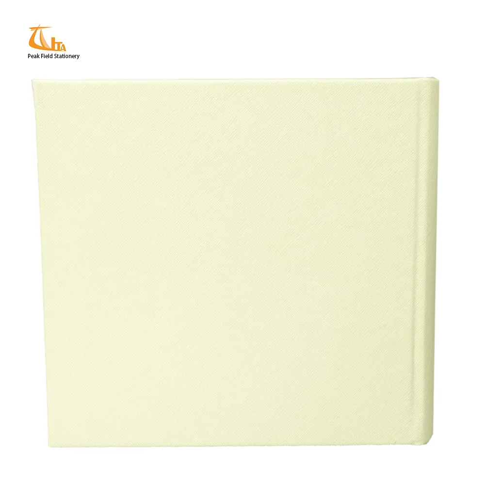 Faux leather embroidery wedding cover a4 size self adhesive sheets photo album