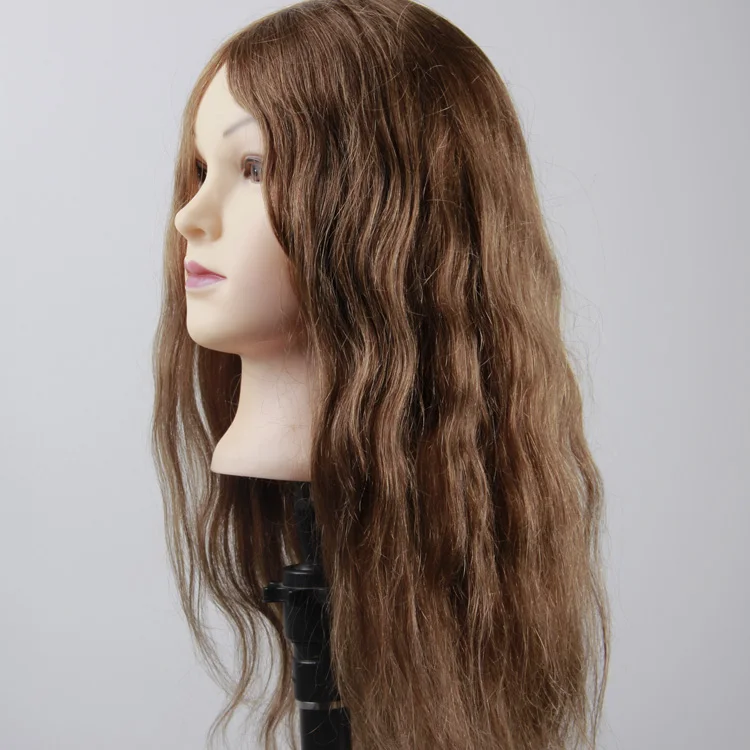 Wholesale Hairdressing Equipment Mannequin Head Real Human Hair Female Training Head