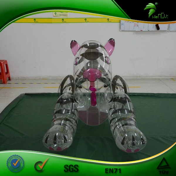 
Customized Transparent Color Inflatable Tiger Sexy Hongyi SPH Animal Tiger Toy 
