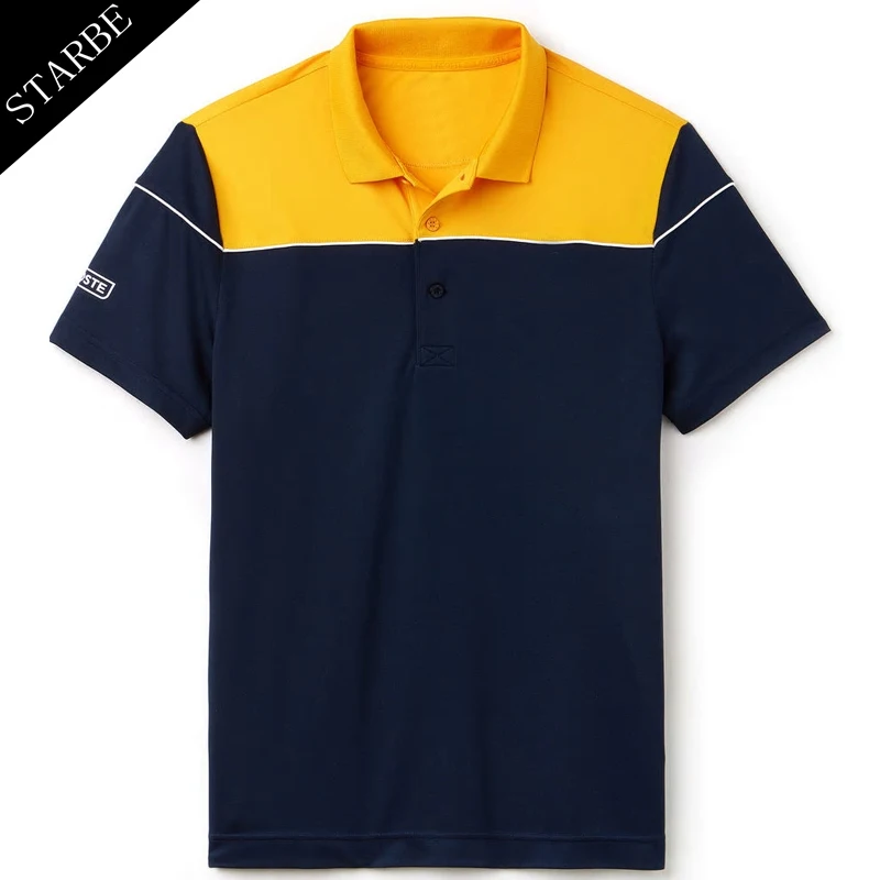
Polyester Blend Spandex Polo Shirts Men Casual Polo Shirt 