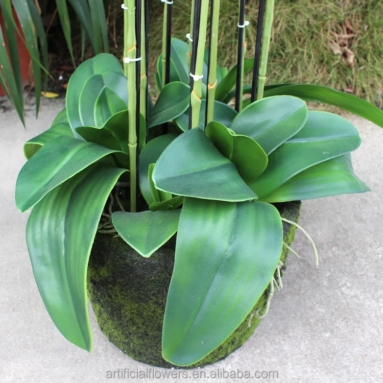 Artificial big butterfly flowers orchid bonsai with pot for decoration butterfly flowers artificial