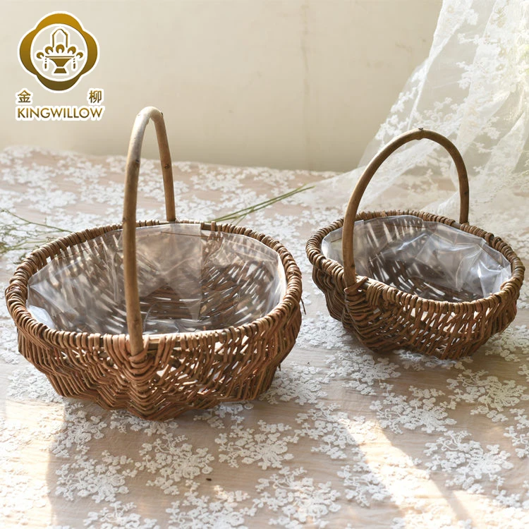 Chinese wholesaler water proofing basket Flower basket with handle