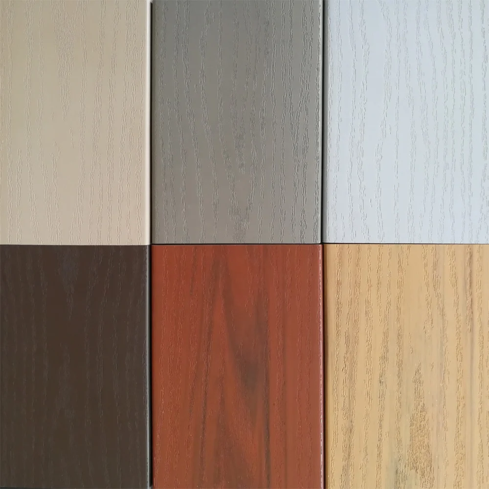 Fentech Wood Textured Waterproof PVC Vinyl Outdoor Plastic Composite Decking