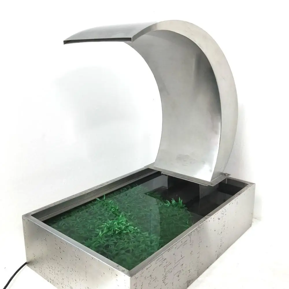 Водопад из нержавеющей стали с лезвием для воды для использования в помещении для бассейна