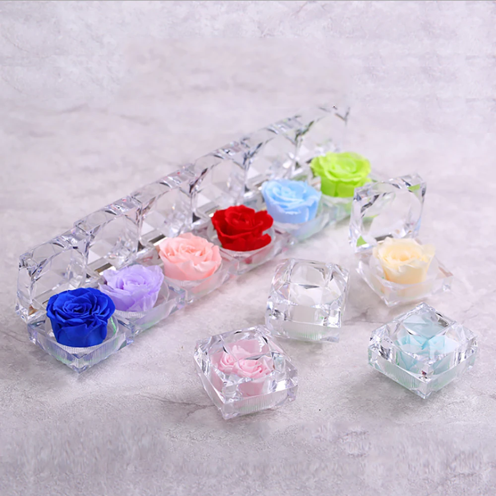 
Preserved Real Rose, Never Withered Roses Exquisite Fresh Roses Immortal Flowers Best Gift for Female 