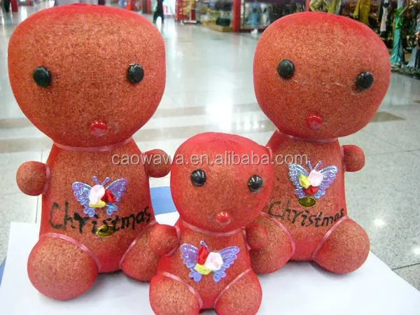 festival Ornamental Plant Growing Grass Head red baby grass doll