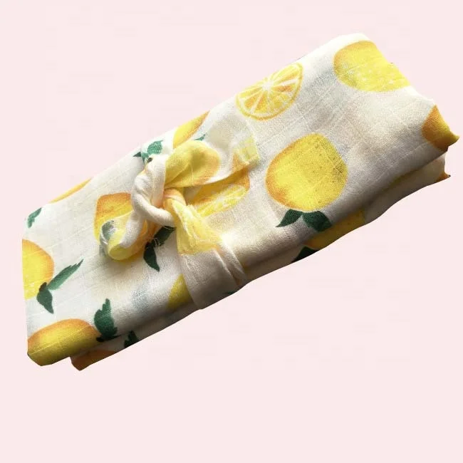 100% Cotton baby muslin blanket baby swaddle set