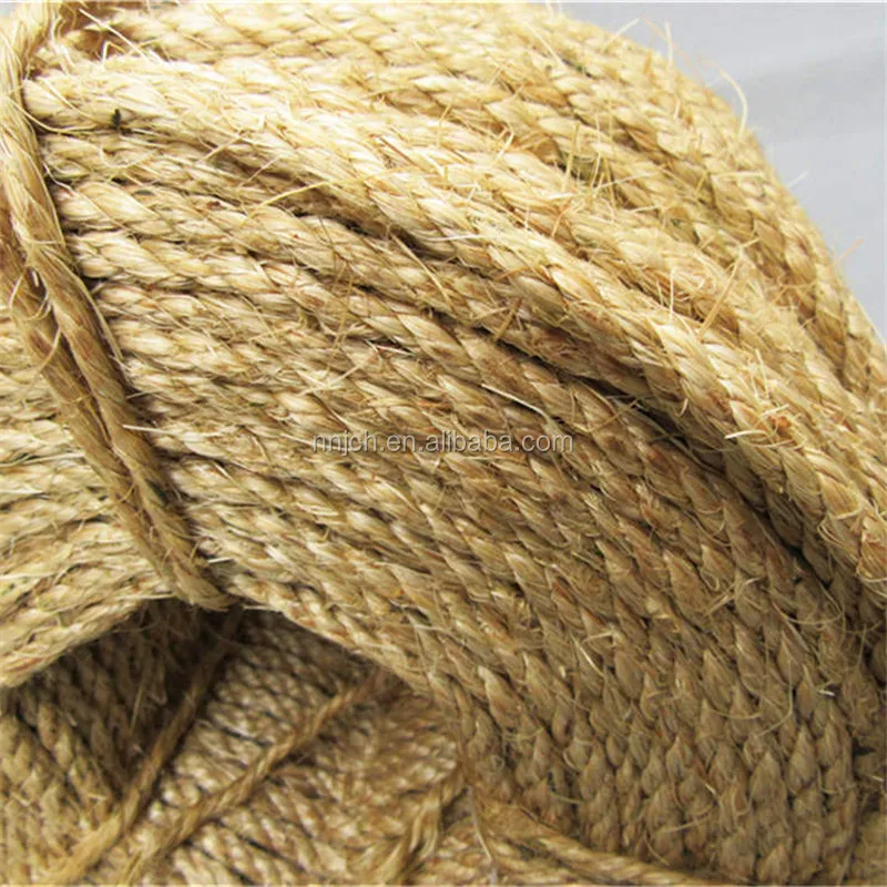 Cheap 8mm Sisal Rope Natural Color Packing/Decoration Agave Sisalana Rope