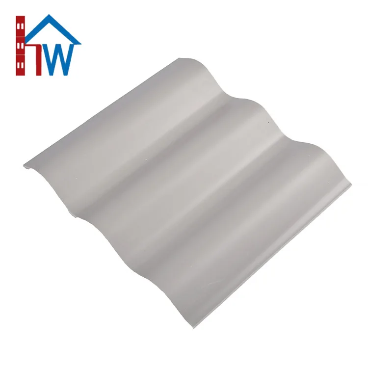 Sound proof \& heat proof plastic wave roof sheet upvc roofing sheet foshan